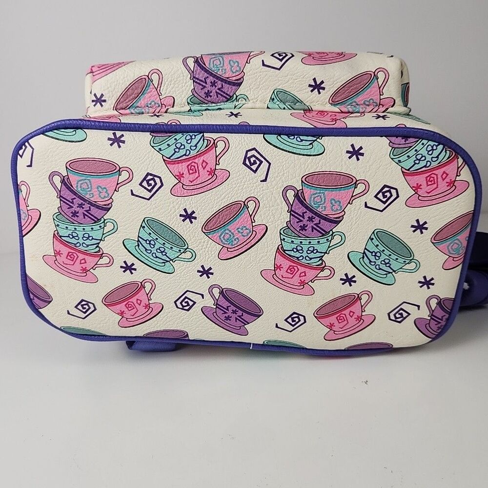 Disney Parks Loungefly Alice in Wonderland Mad Tea Party Teacups Mini Backpack - Picture 8 of 12